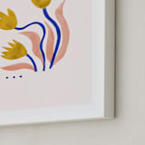 "A Flower For You, A Flower For Me III" - Art Print in Peony by Kayla King - Frame Close-up