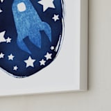 "To the stars and beyond" - Art Print in Prussian Blue by raven erebus - Frame Close-up