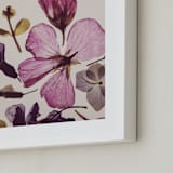 "Forever in Bloom" - Art Print in Pink by Karen Kardatzke - Frame Close-up