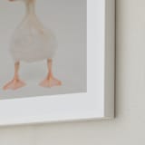 "quack quack" - Art Print in sand stone taupe by Alicia Abla - Frame Close-up