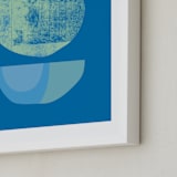 "Blue Garnish" - Art Print in Bold Blues by sue prue - Frame Close-up