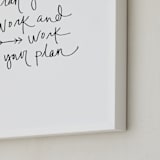 "Success" - Art Print in Fog Grey by Katie Craig - Frame Close-up