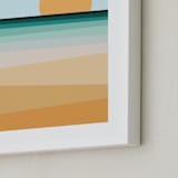 "Sea Side II" - Art Print in Sea Blue by David Michuki - Frame Close-up