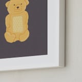 "Honey Bear" - Art Print in Kitchen Counter Black by Elliot Stokes - Frame Close-up