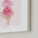 "mermaid scoops" - Art Print in berries by silverscreen studio - Frame Close-up