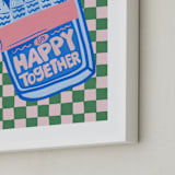 "Piccole Gioie 1" - Art Print in Sea by Jenna Holcomb - Frame Close-up