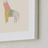 "Fiesta Turtle Neck" - Art Print in Tutti Fruiti by Meg Gleason - Frame Close-up