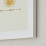 "Rise and Shine" - Art Print in Cream by Laura Condouris - Frame Close-up