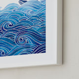 "seas the day" - Art Print in Ocean by Stardust Design Studio - Frame Close-up