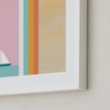 "Smooth Sailin" - Art Print in Pastel Rainbow by sue prue - Frame Close-up