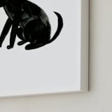 "dog" - Art Print in Ink by Alexandra Dzh - Frame Close-up
