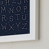 "It's Written in the Stars" - Art Print in Night by McKenna Sato - Frame Close-up