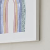 "Multicolor Rainbow" - Art Print in Periwinkle by Emanuela Carratoni - Frame Close-up
