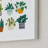 "Planted" - Art Print in Fresh white by Afton Harding - Frame Close-up