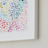 "Spots and Dots" - Art Print in Aqua by Katie Craig - Frame Close-up