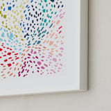 "Spots and Dots" - Art Print in Aqua by Katie Craig - Frame Close-up