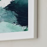 "Vivid Splash" - Art Print in Ocean by Melanie Severin - Frame Close-up
