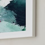 "Vivid Splash" - Art Print in Ocean by Melanie Severin - Frame Close-up