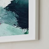 "Vivid Splash" - Art Print in Ocean by Melanie Severin - Frame Close-up