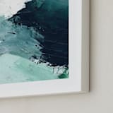 "Vivid Splash" - Art Print in Ocean by Melanie Severin - Frame Close-up