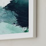 "Vivid Splash" - Art Print in Ocean by Melanie Severin - Frame Close-up