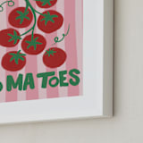 "Piccole Gioie 2" - Art Print in Tomato by Jenna Holcomb - Frame Close-up