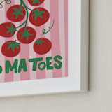 "Piccole Gioie 2" - Art Print in Tomato by Jenna Holcomb - Frame Close-up