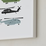 "Chopters" - Art Print in Steel by Rebecca Smith - Frame Close-up