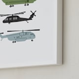 "Chopters" - Art Print in Steel by Rebecca Smith - Frame Close-up
