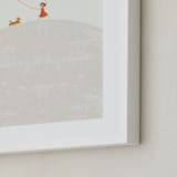 "Over the Hill" - Art Print in Happy Orange by David Michuki - Frame Close-up