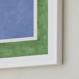 "Your Serve 2" - Art Print in Blue Deuce by Alicia Abla - Frame Close-up