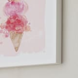 "mermaid scoops" - Art Print in berries by silverscreen studio - Frame Close-up