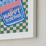 "Piccole Gioie 1" - Art Print in Sea by Jenna Holcomb - Frame Close-up