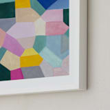 "Safe as houses" - Art Print in peach by raven erebus - Frame Close-up