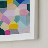 "Safe as houses" - Art Print in peach by raven erebus - Frame Close-up