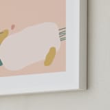 "Just Peachy" - Art Print in Sorbet by Olivia Goree - Frame Close-up