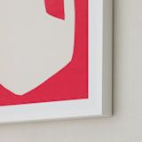 "Two Percent Milk" - Art Print in Cherry by Elliot Stokes - Frame Close-up