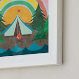 "Camp Rainbow" - Art Print in sky by Shirley Lin Schneider - Frame Close-up