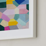 "Safe as houses" - Art Print in peach by raven erebus - Frame Close-up