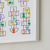 "Fun & Games II" - Art Print in Multi by Ampersand Design Studio - Frame Close-up