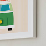 "Adventure Bus" - Art Print in Summer by Kamala Nahas - Frame Close-up