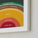 "The Earth" - Art Print in Magma by Erica Krystek - Frame Close-up