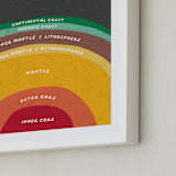 "The Earth" - Art Print in Magma by Erica Krystek - Frame Close-up