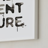 "Adventure" - Art Print in Black by Kelsey McNatt - Frame Close-up