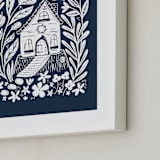 "Fairy House" - Art Print in Midnight by Kristen Knechtel - Frame Close-up