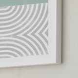 "Curve Appeal VI" - Art Print in Mint by Tanya Lee Design - Frame Close-up