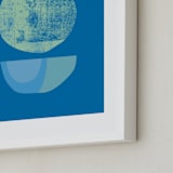 "Blue Garnish" - Art Print in Bold Blues by sue prue - Frame Close-up