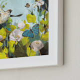 "Fly" - Art Print in sky by Jess Franks - Frame Close-up