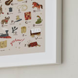 "Wild West Alphabet" - Art Print in Barn by Jenna Holcomb - Frame Close-up