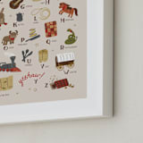 "Wild West Alphabet" - Art Print in Barn by Jenna Holcomb - Frame Close-up